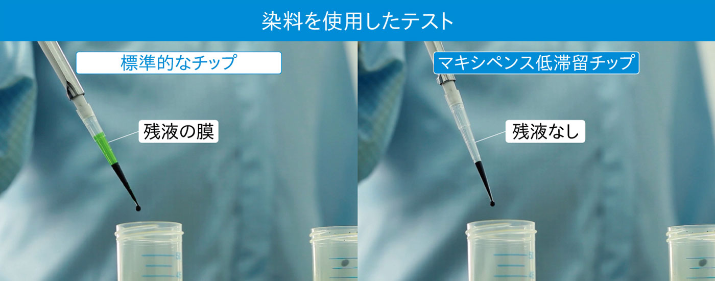 ターソンズ低滞留チップ比較テスト